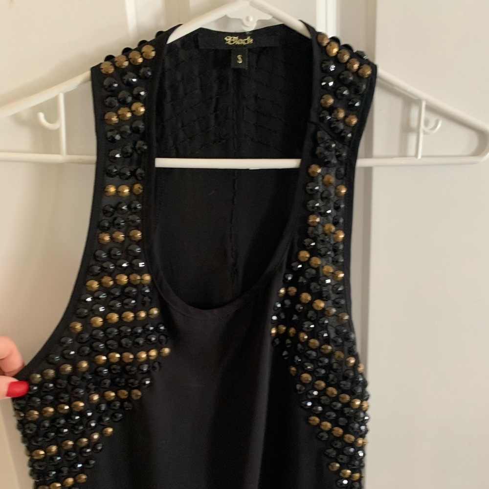 Beaded sheer tank